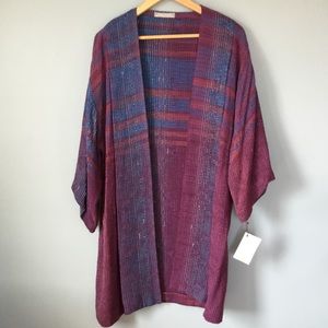 Sandy Lommen One Of A Kind Hand Woven Cardigan